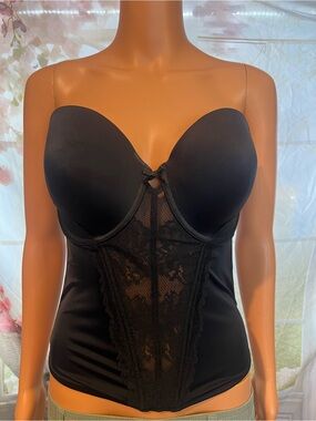 Maidenform Black Lace Bustier Shapewear